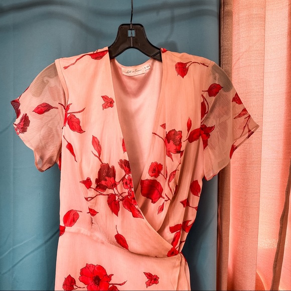 All In Favor Floral Wrap Dress - Picture 2 of 3